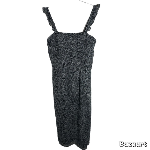 Abercrombie & Fitch Ditsy Floral Smocked Midi Dress - Picture 2 of 7